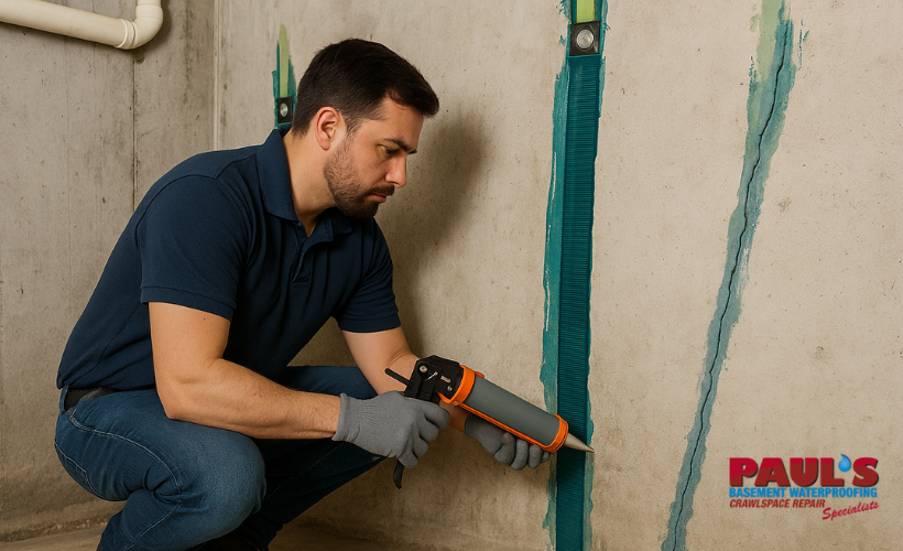 Foundation Crack Repair Early Intervention for a Permanently Dry Basement