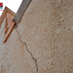 Basement wall crack outside